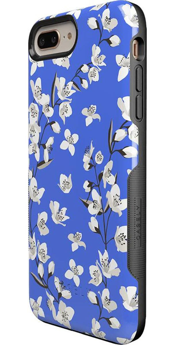 Floral Forest | Blue Cherry Blossom Floral Case - Image 40
