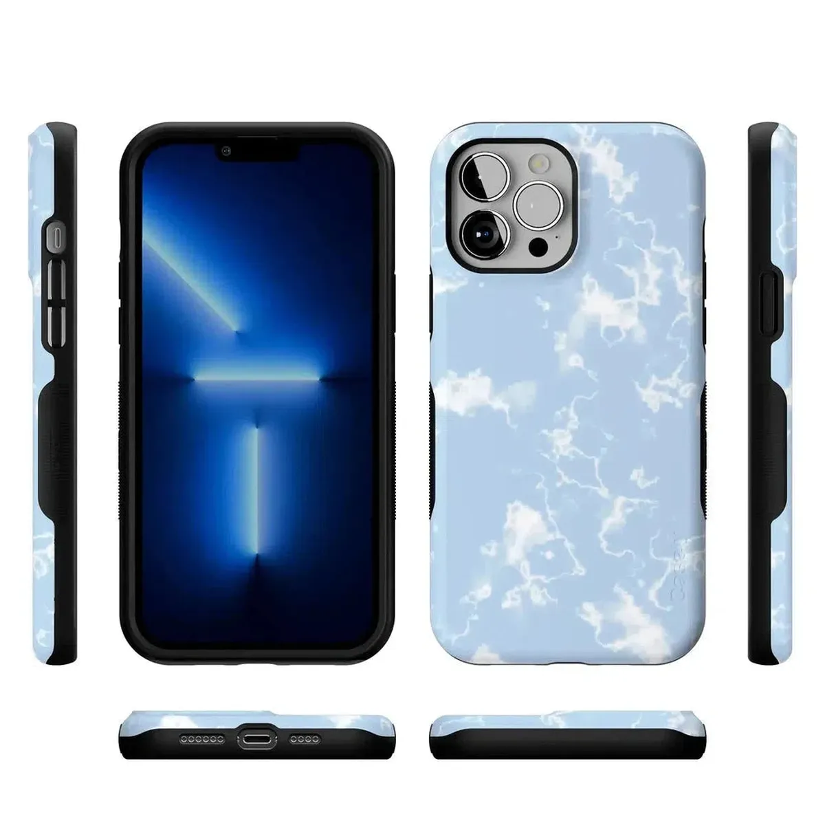 Light Blue Skies | Marble Clouds Case - Image 100