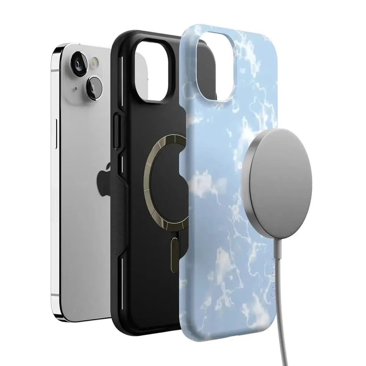Light Blue Skies | Marble Clouds Case - Image 107