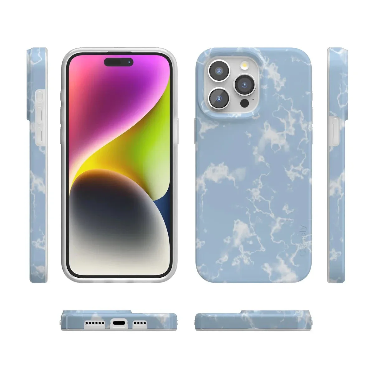 Light Blue Skies | Marble Clouds Case - Image 137