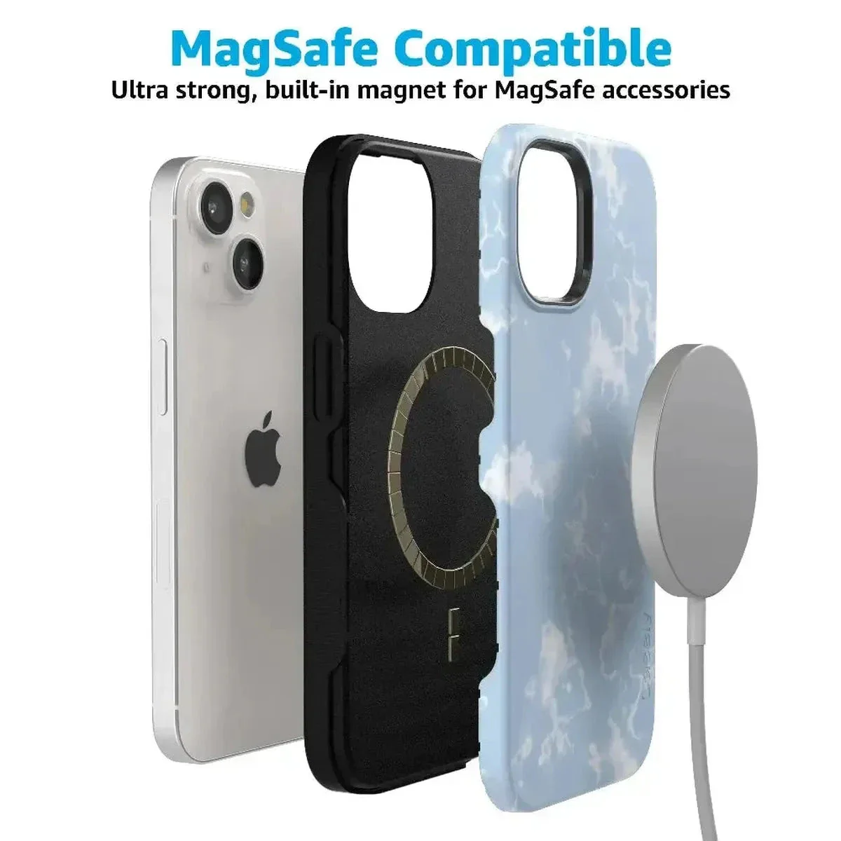 Light Blue Skies | Marble Clouds Case - Image 72