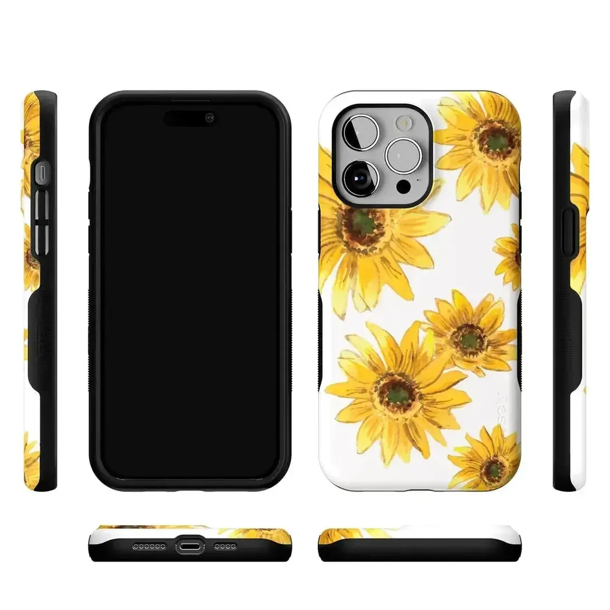 Golden Garden | Yellow Sunflower Floral Case - Image 141