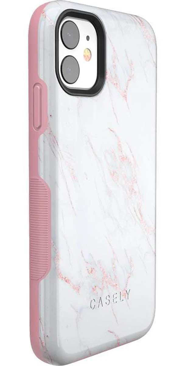 Subtle Blush | White and Pink Marble Case - Image 38