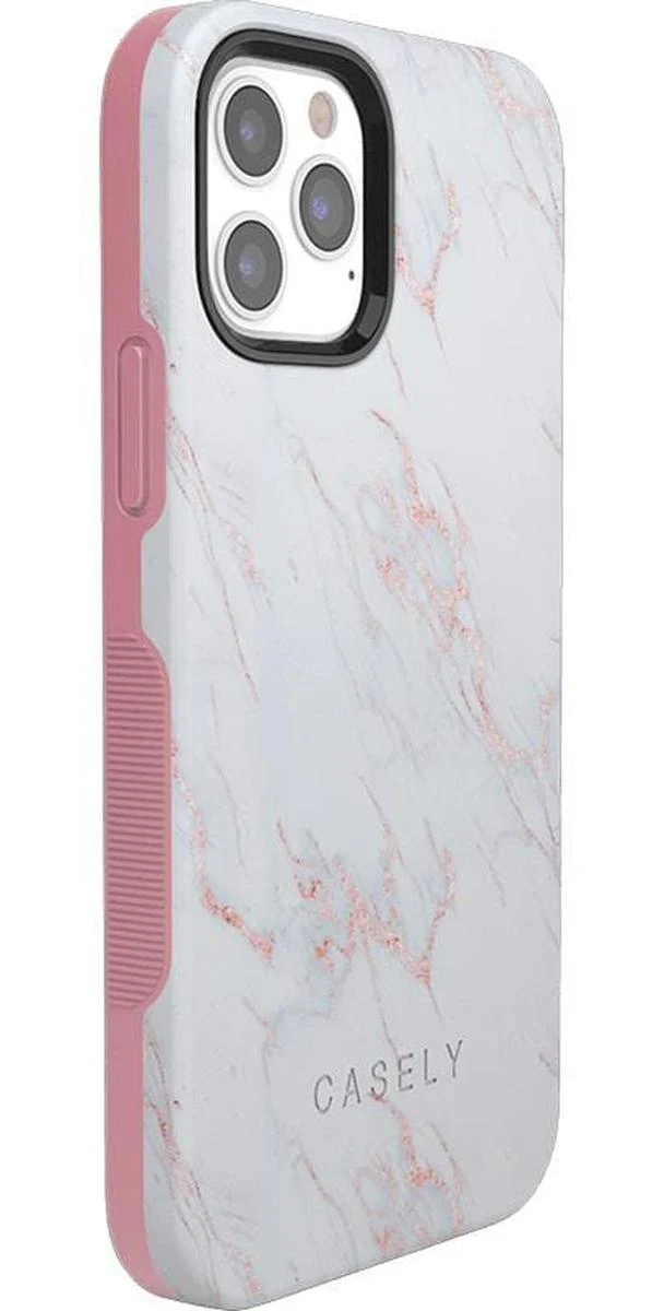 Subtle Blush | White and Pink Marble Case - Image 44