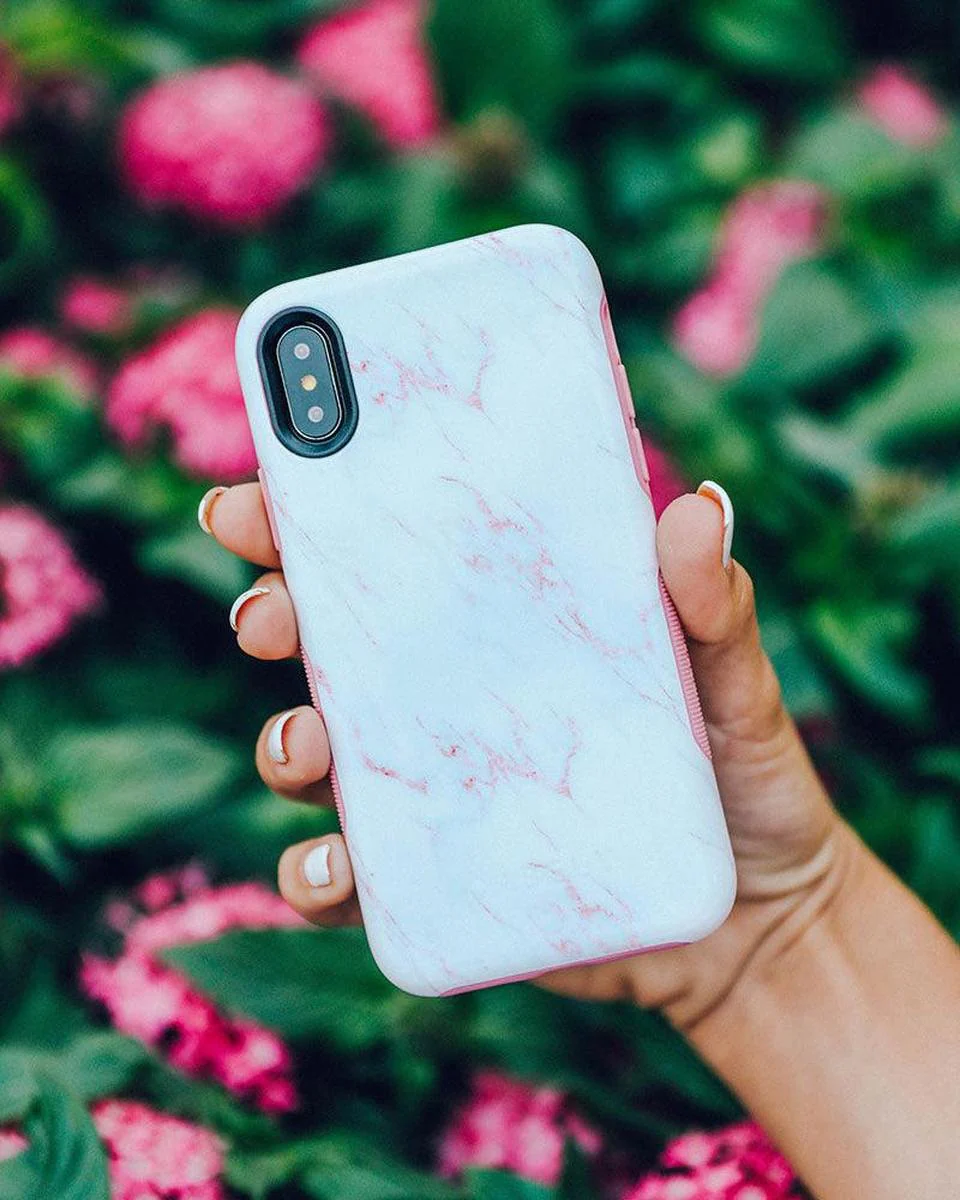 Subtle Blush | White and Pink Marble Case - Image 52