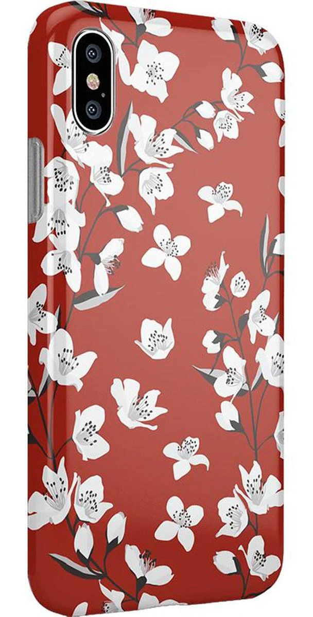 Floral Forest | Red Cherry Blossom Floral Case - Image 23
