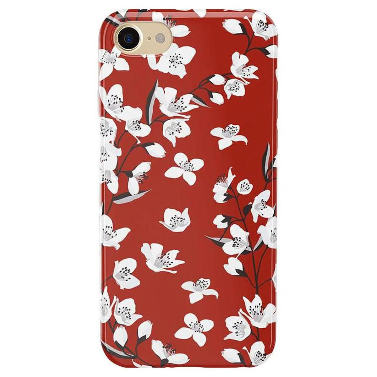 Floral Forest | Red Cherry Blossom Floral Case - Image 4