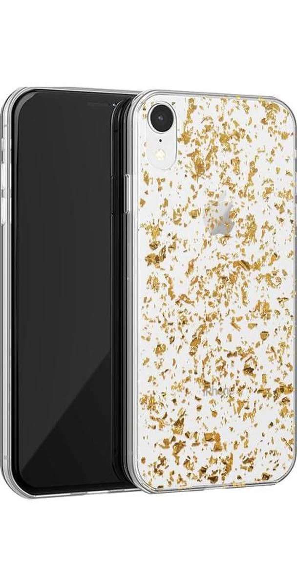 Morning Sparkle | Rose and Gold Flaked Clear Case - Image 12