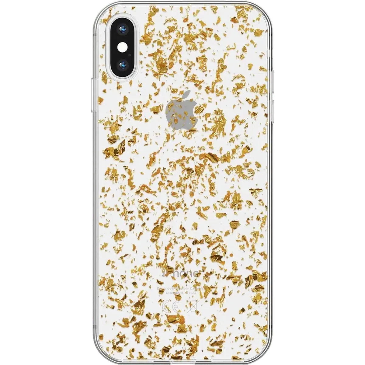 Morning Sparkle | Rose and Gold Flaked Clear Case - Image 13