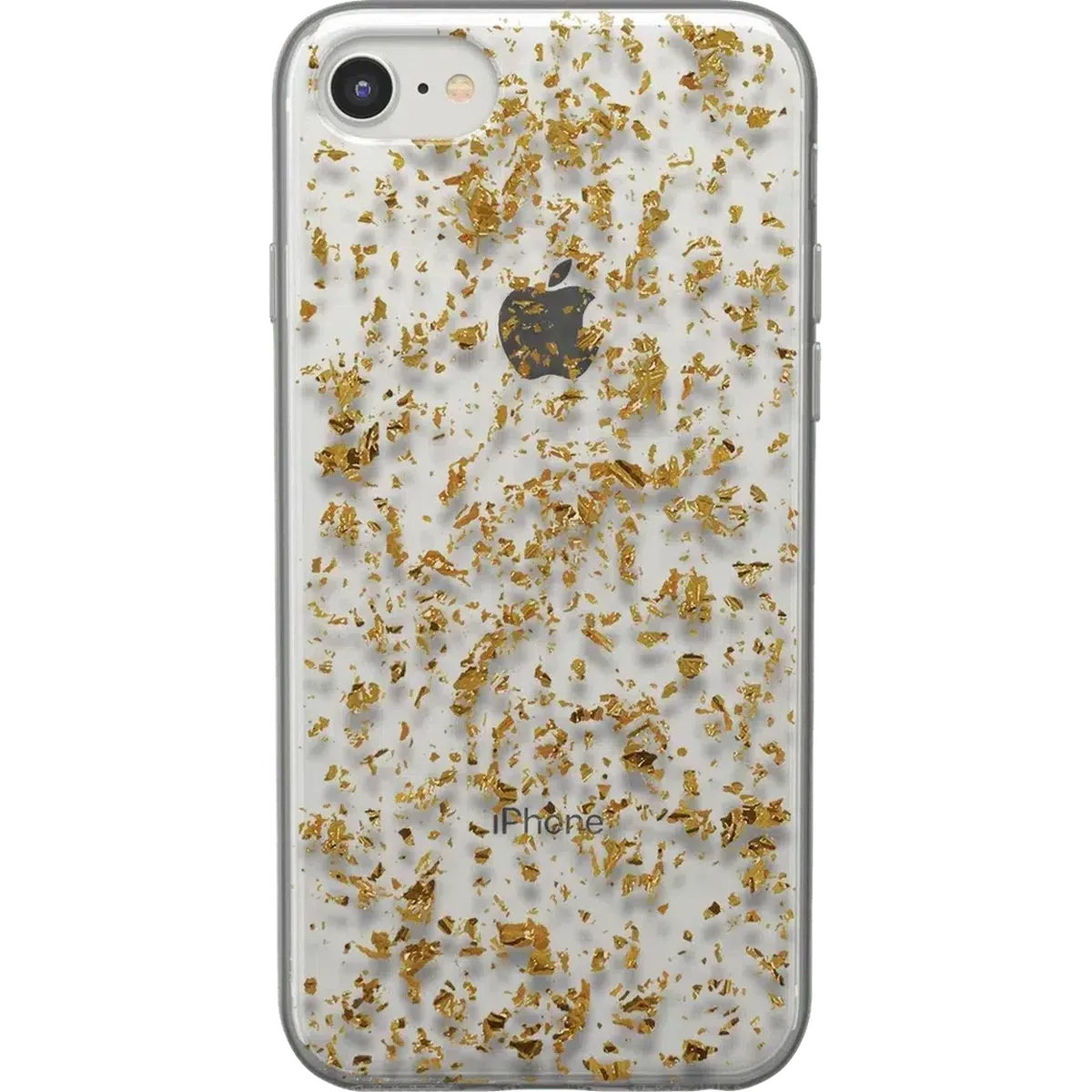 Morning Sparkle | Rose and Gold Flaked Clear Case - Image 15