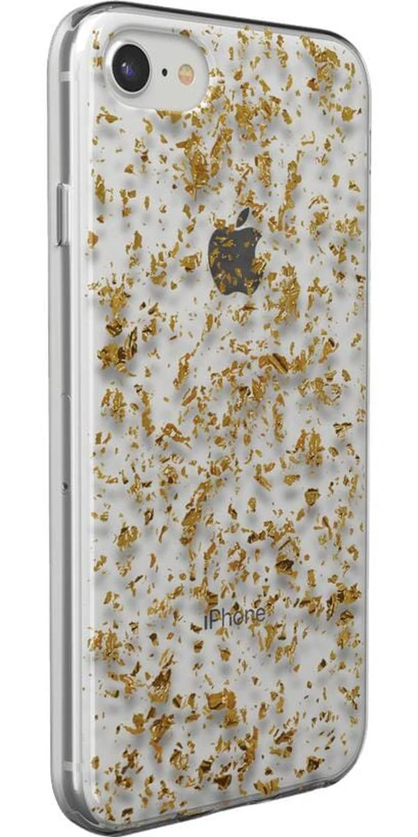 Morning Sparkle | Rose and Gold Flaked Clear Case - Image 16