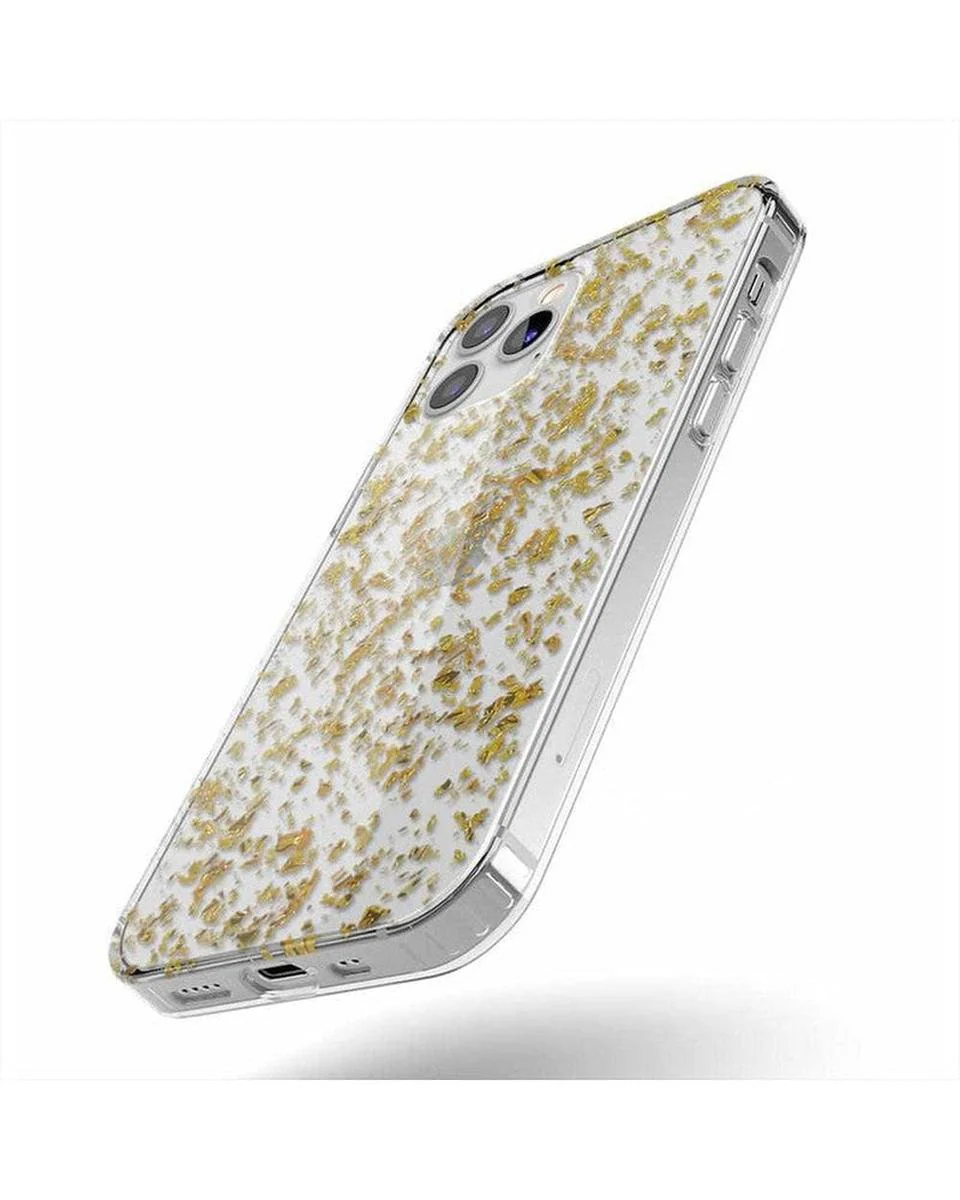 Morning Sparkle | Rose and Gold Flaked Clear Case - Image 29