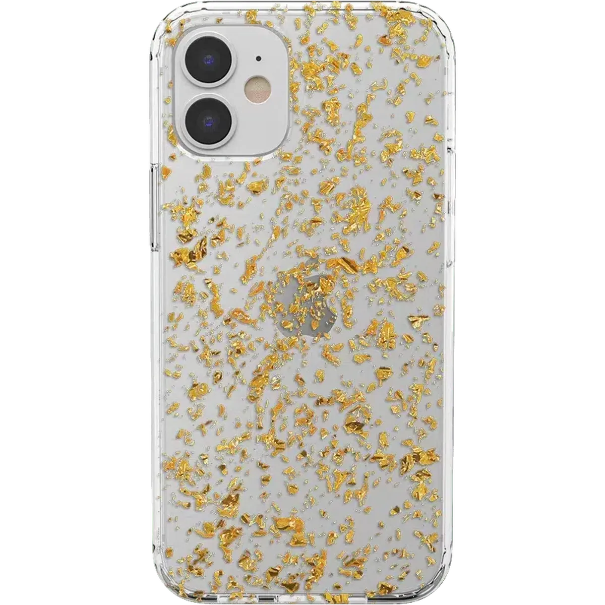 Morning Sparkle | Rose and Gold Flaked Clear Case - Image 4