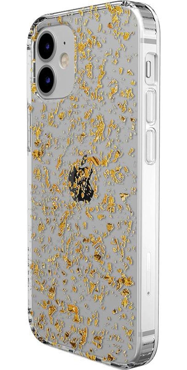 Morning Sparkle | Rose and Gold Flaked Clear Case - Image 5
