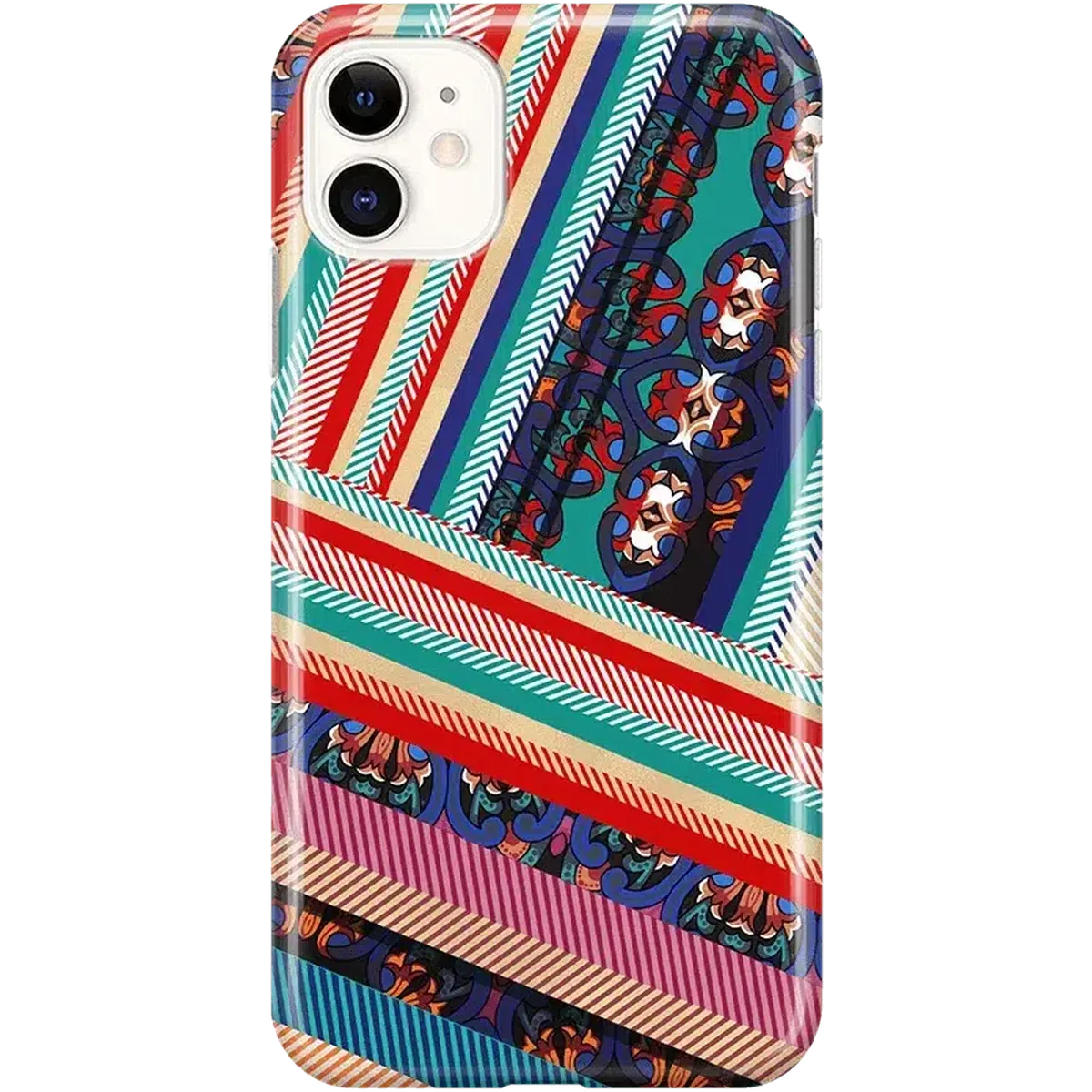 Wearing Layers | Layered Patchwork iPhone Case - Image 18