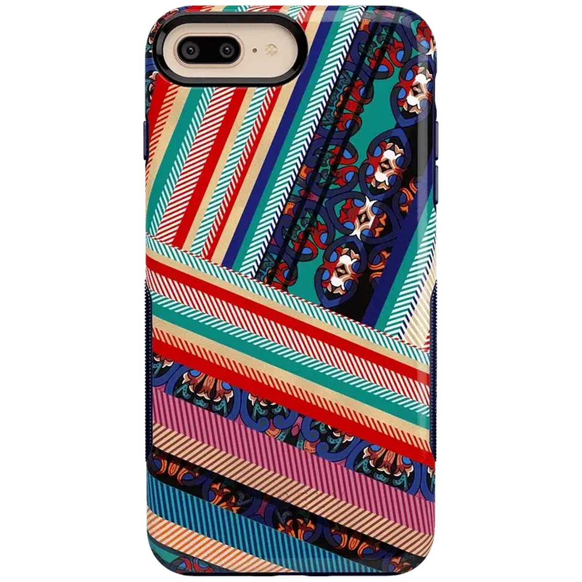 Wearing Layers | Layered Patchwork iPhone Case - Image 33