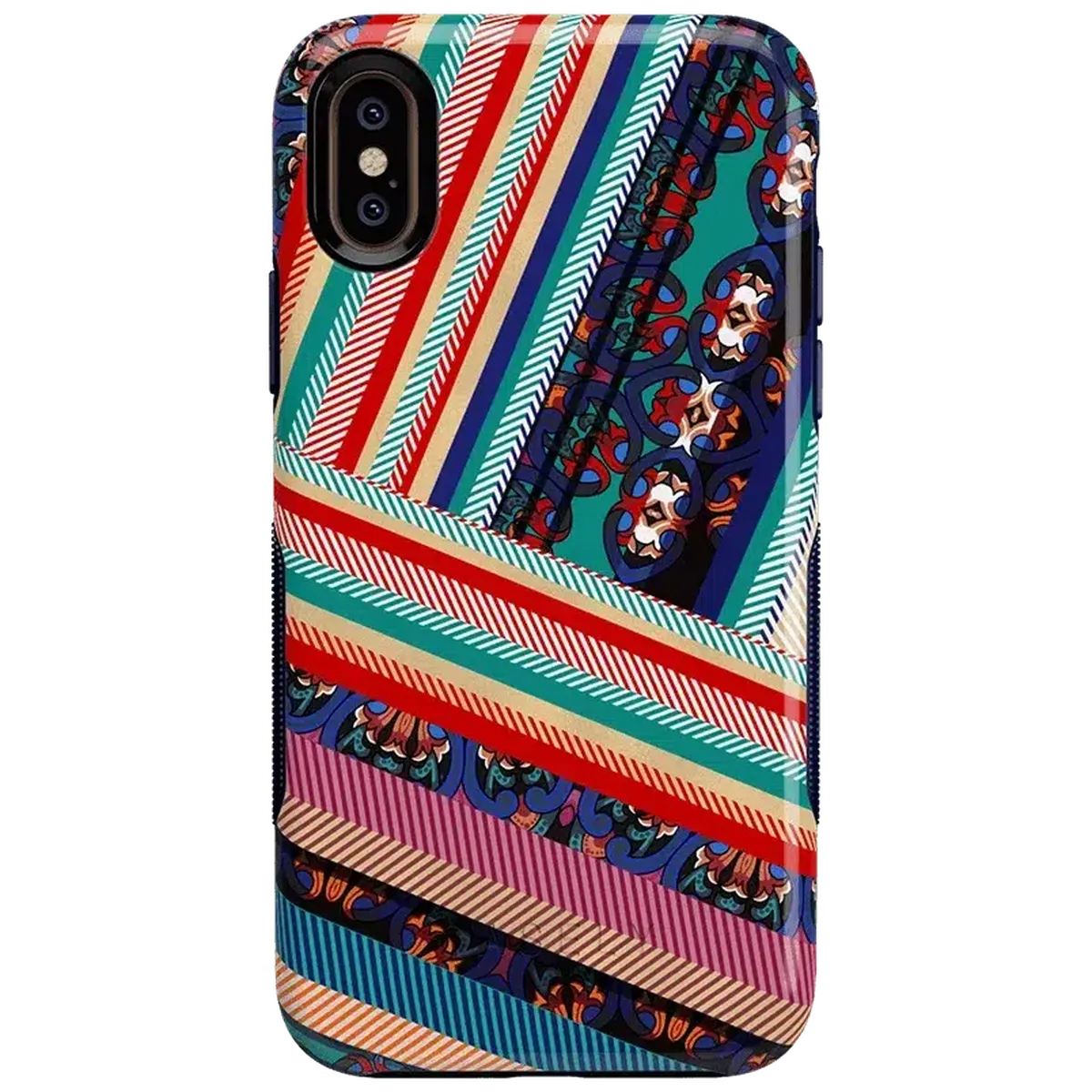 Wearing Layers | Layered Patchwork iPhone Case - Image 45