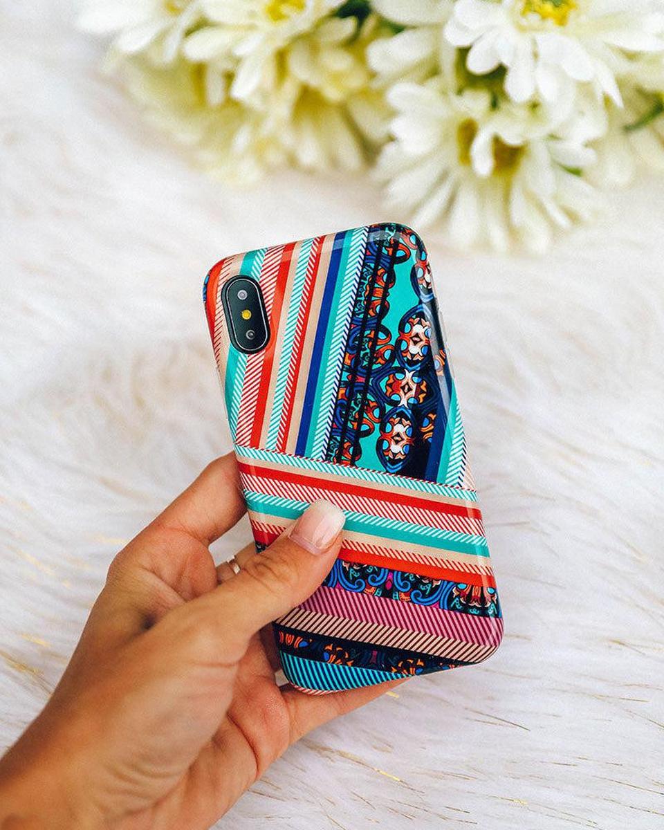 Wearing Layers | Layered Patchwork iPhone Case - Image 55