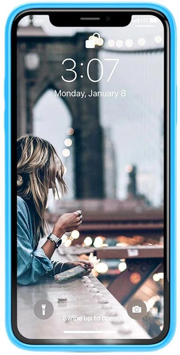 Miami Cabana | Solid Neon Blue Case - Image 9