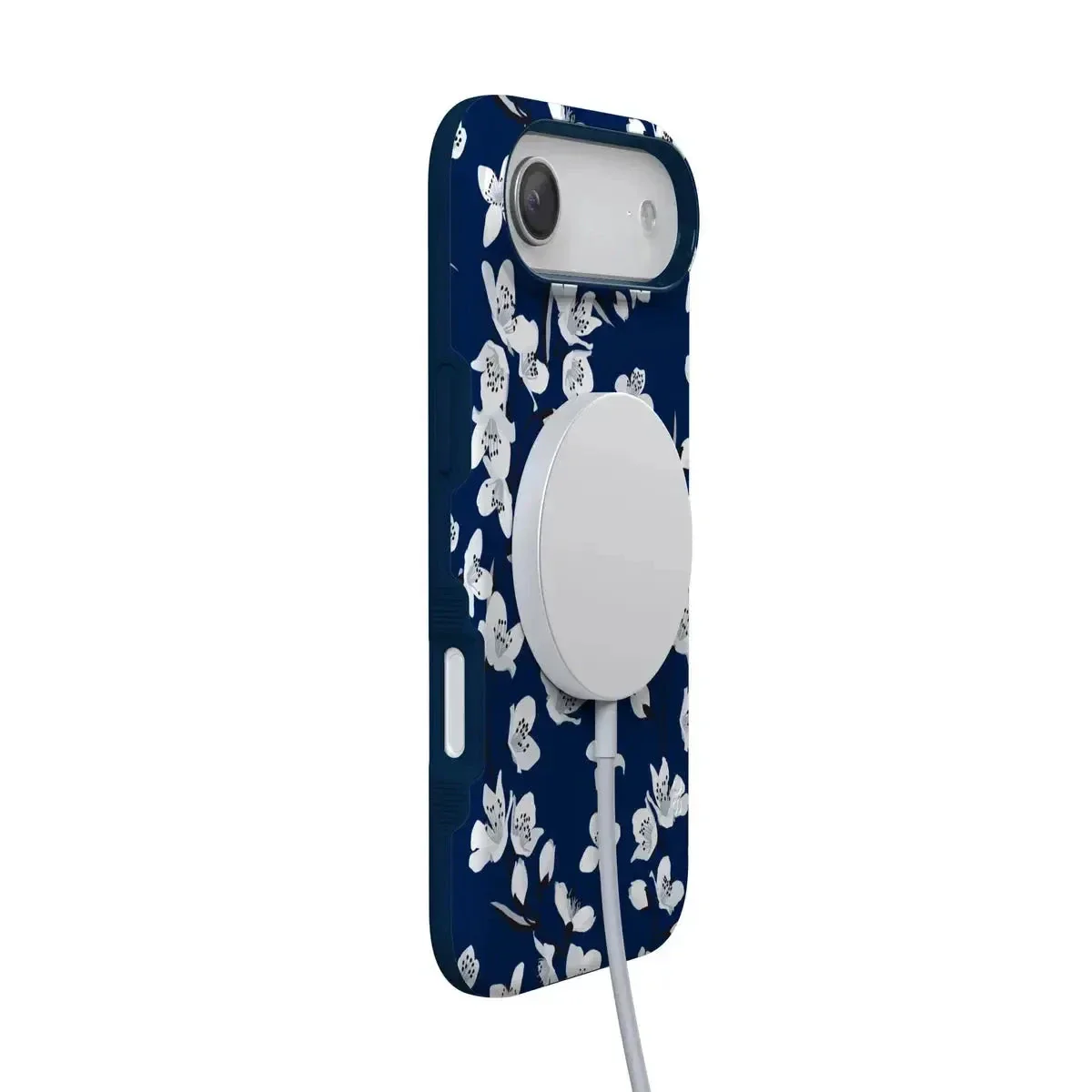 Floral Forest | Navy Cherry Blossom Floral Case - Image 109
