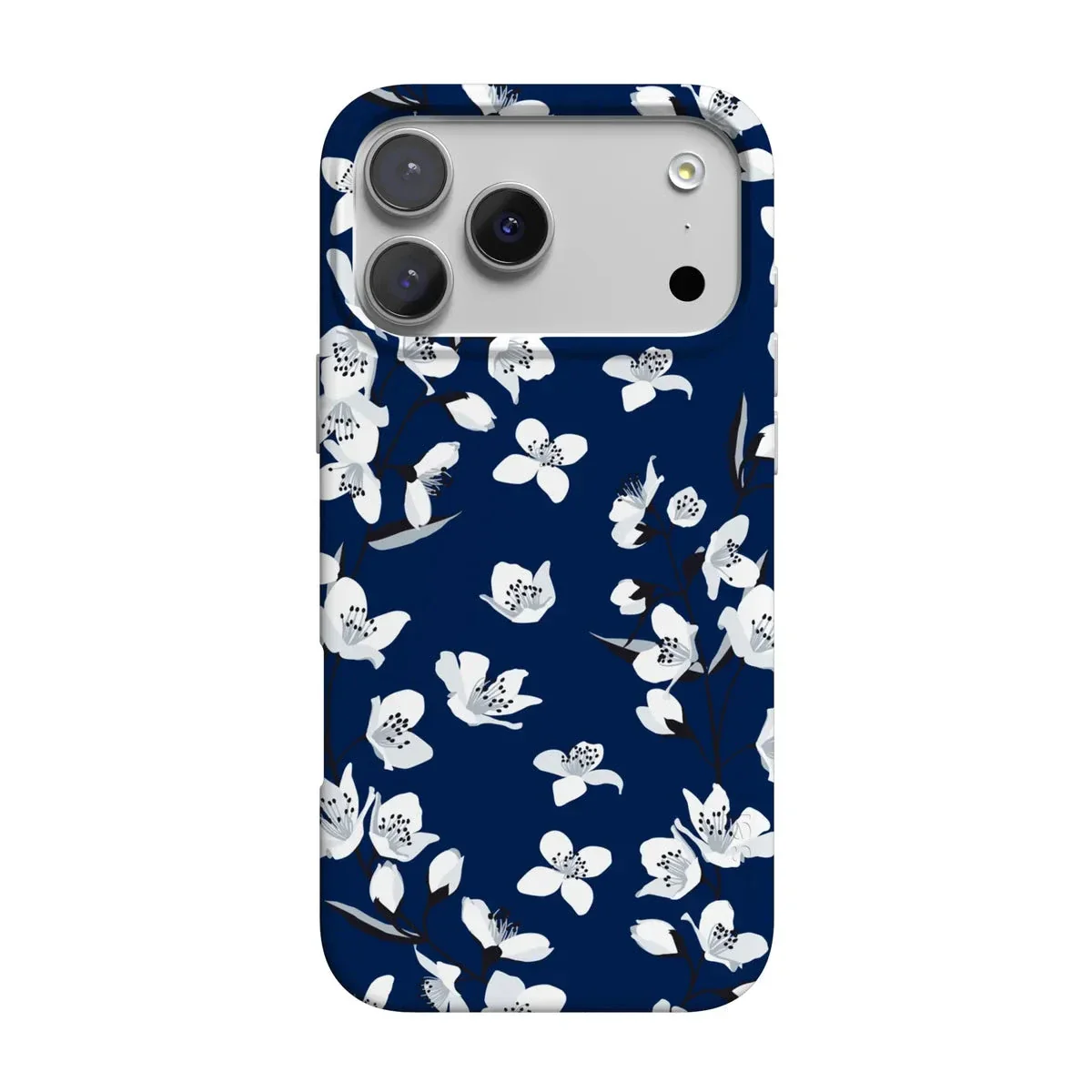 Floral Forest | Navy Cherry Blossom Floral Case - Image 118