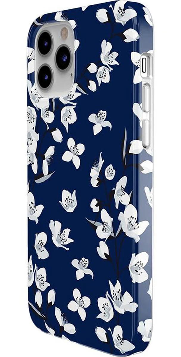 Floral Forest | Navy Cherry Blossom Floral Case - Image 13