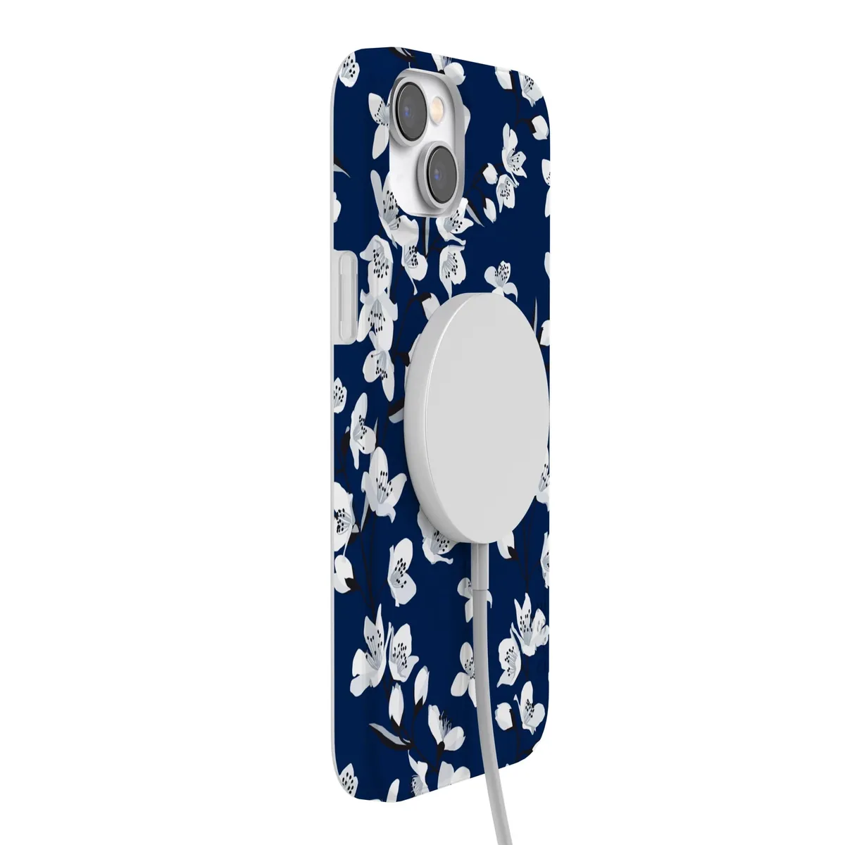 Floral Forest | Navy Cherry Blossom Floral Case - Image 142