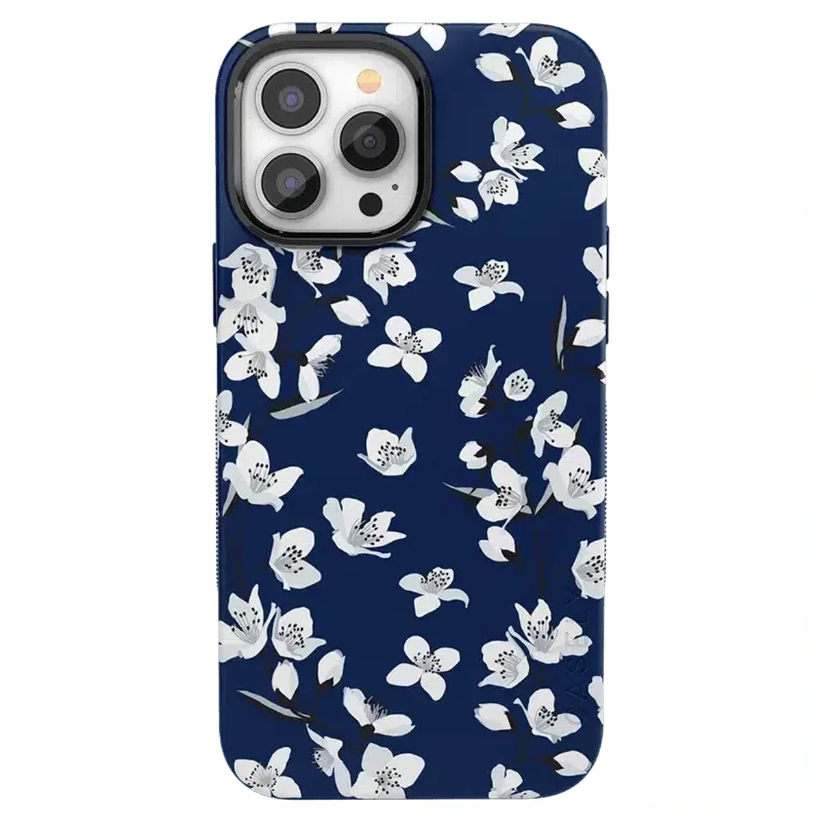 Floral Forest | Navy Cherry Blossom Floral Case - Image 59