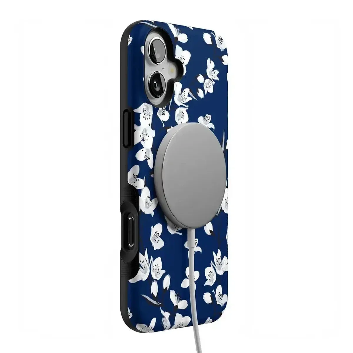 Floral Forest | Navy Cherry Blossom Floral Case - Image 71