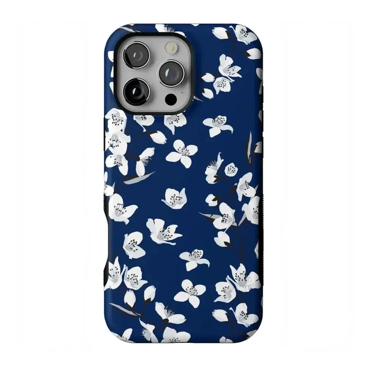 Floral Forest | Navy Cherry Blossom Floral Case - Image 78