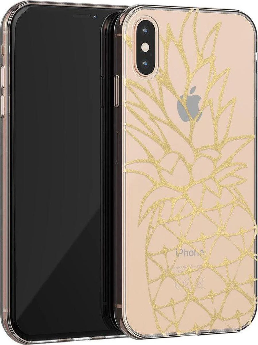 You're a Fine-Apple | Gold Pineapple Clear Case - Image 14