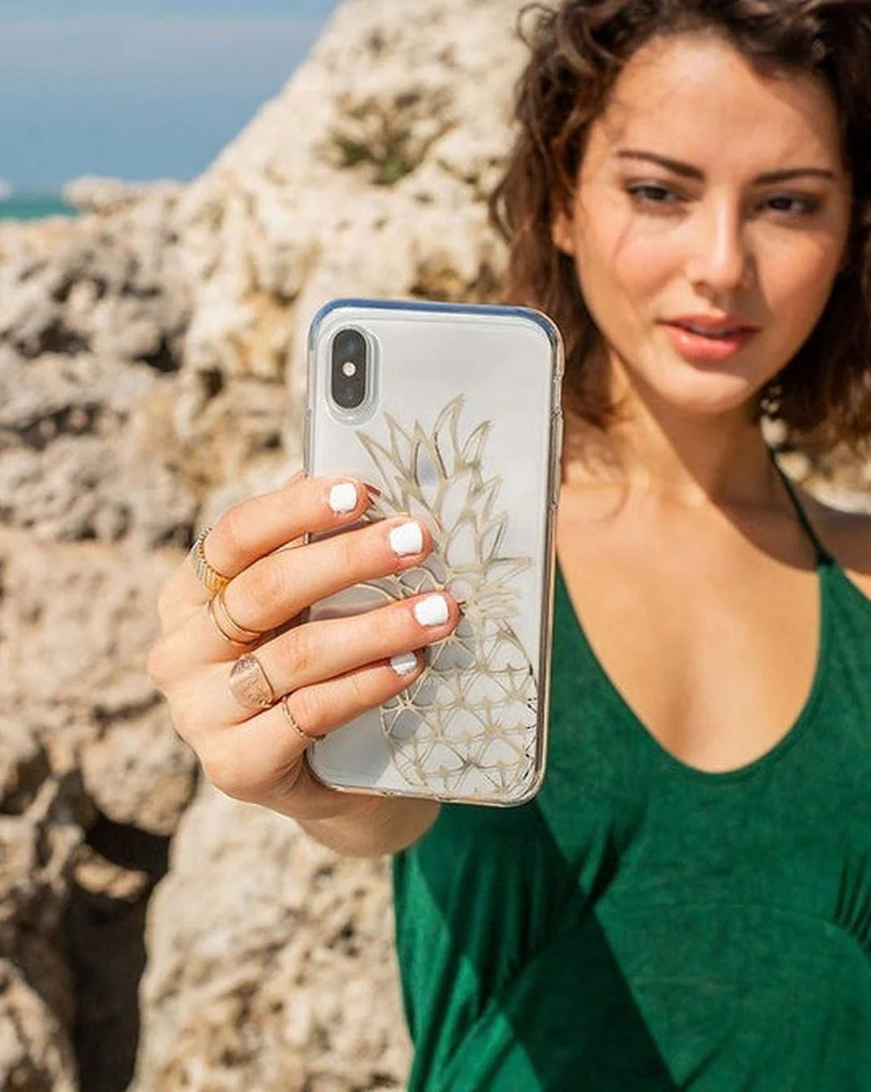 You're a Fine-Apple | Gold Pineapple Clear Case - Image 19
