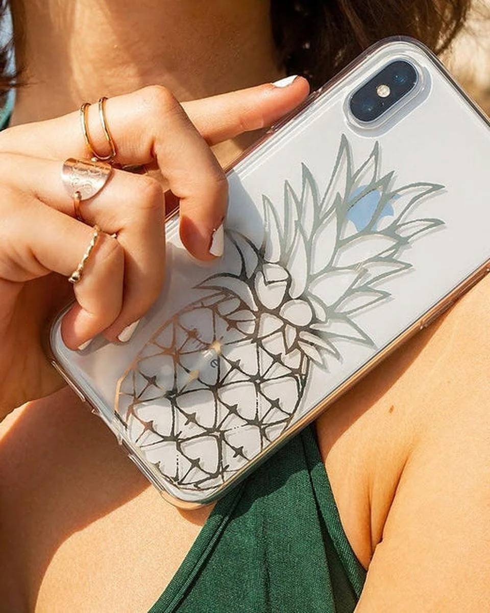 You're a Fine-Apple | Gold Pineapple Clear Case - Image 22
