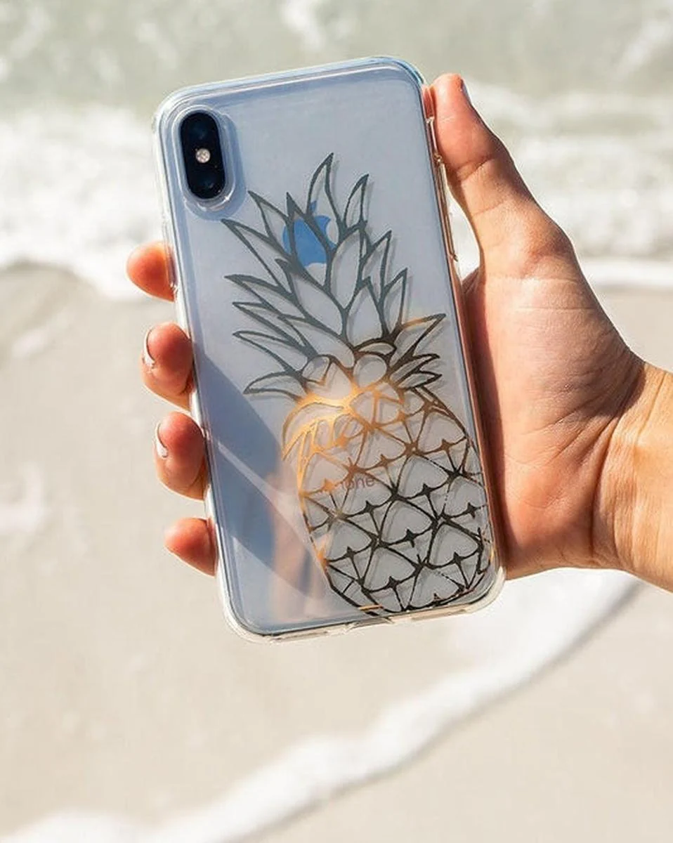 You're a Fine-Apple | Gold Pineapple Clear Case - Image 24