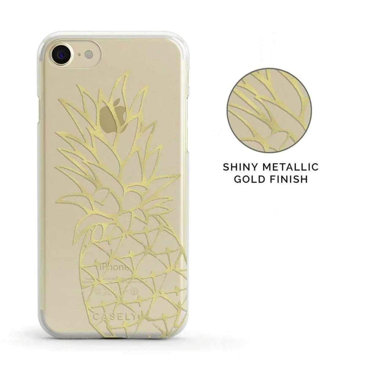 You're a Fine-Apple | Gold Pineapple Clear Case - Image 26