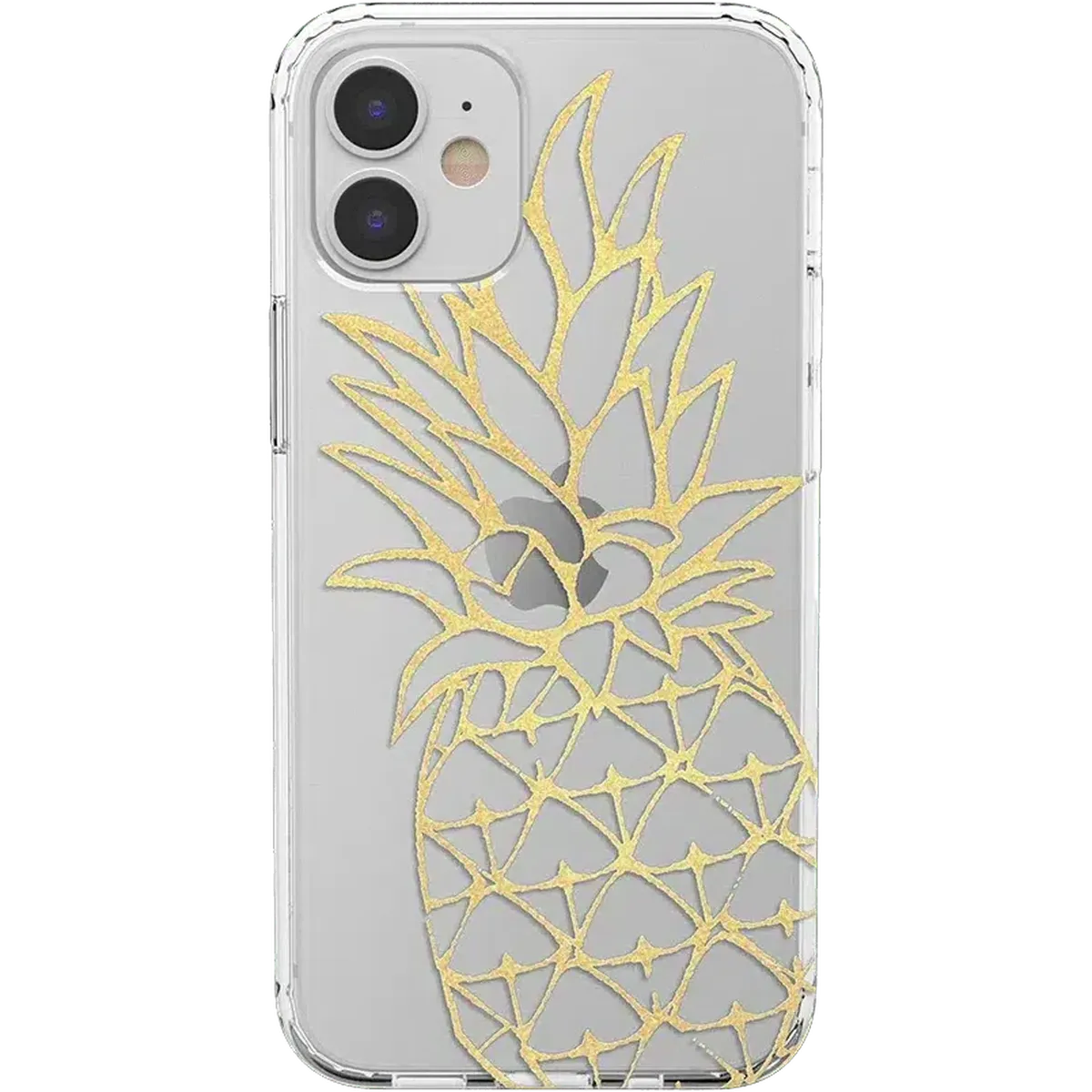 You're a Fine-Apple | Gold Pineapple Clear Case - Image 4