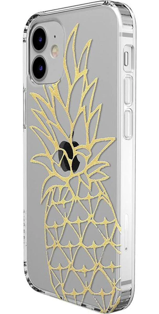 You're a Fine-Apple | Gold Pineapple Clear Case - Image 5