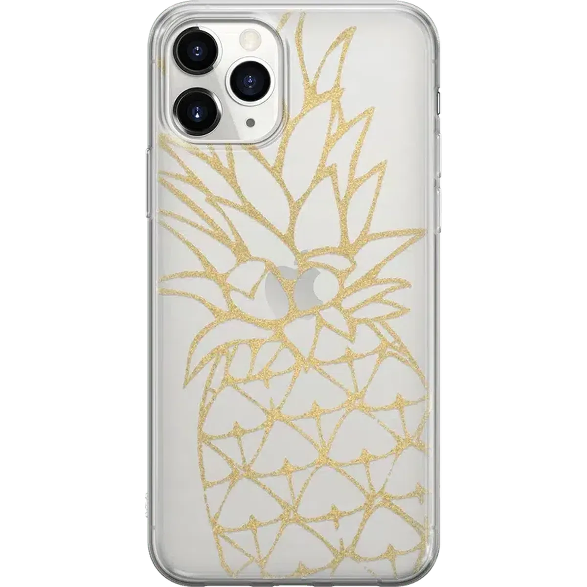 You're a Fine-Apple | Gold Pineapple Clear Case - Image 7
