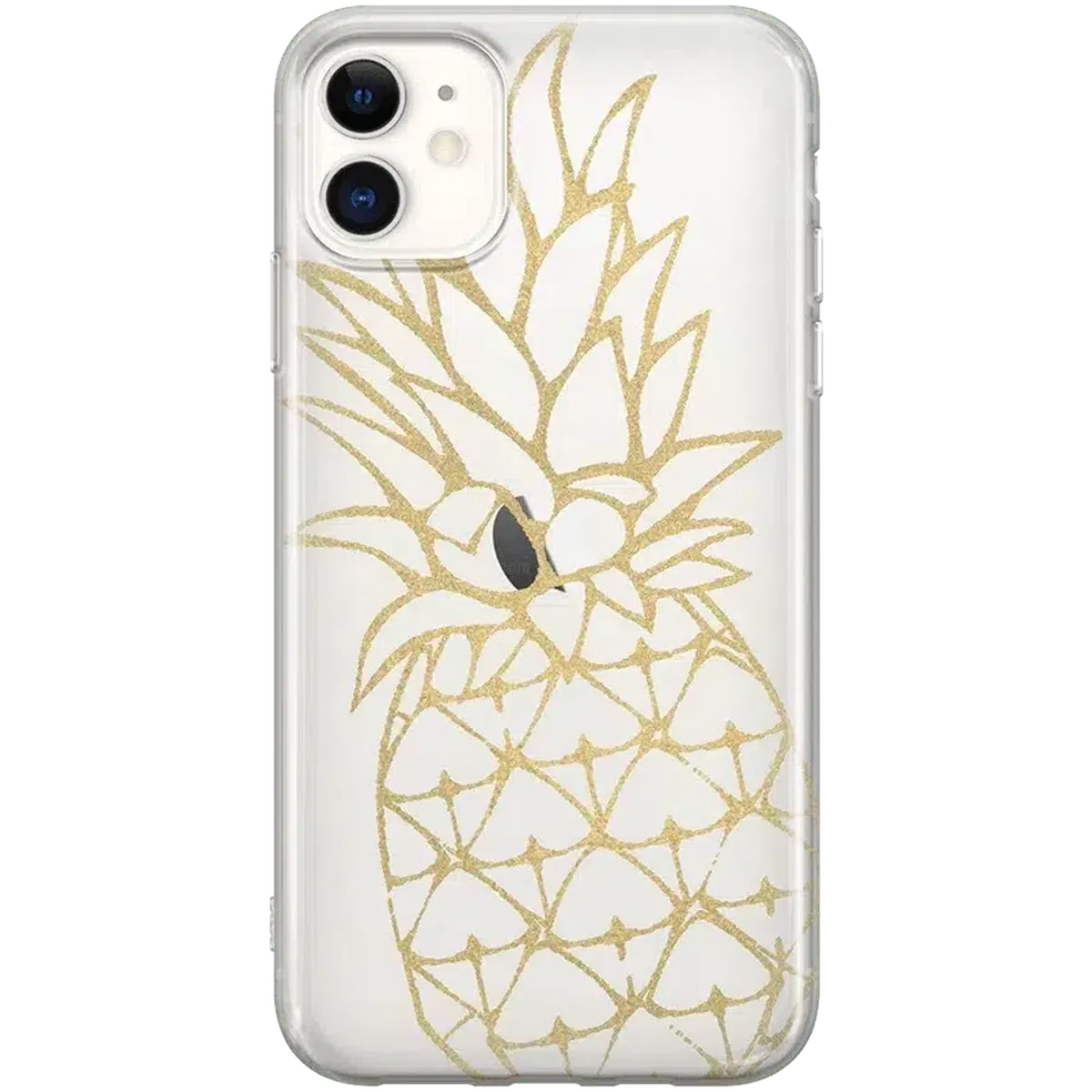 You're a Fine-Apple | Gold Pineapple Clear Case - Image 9