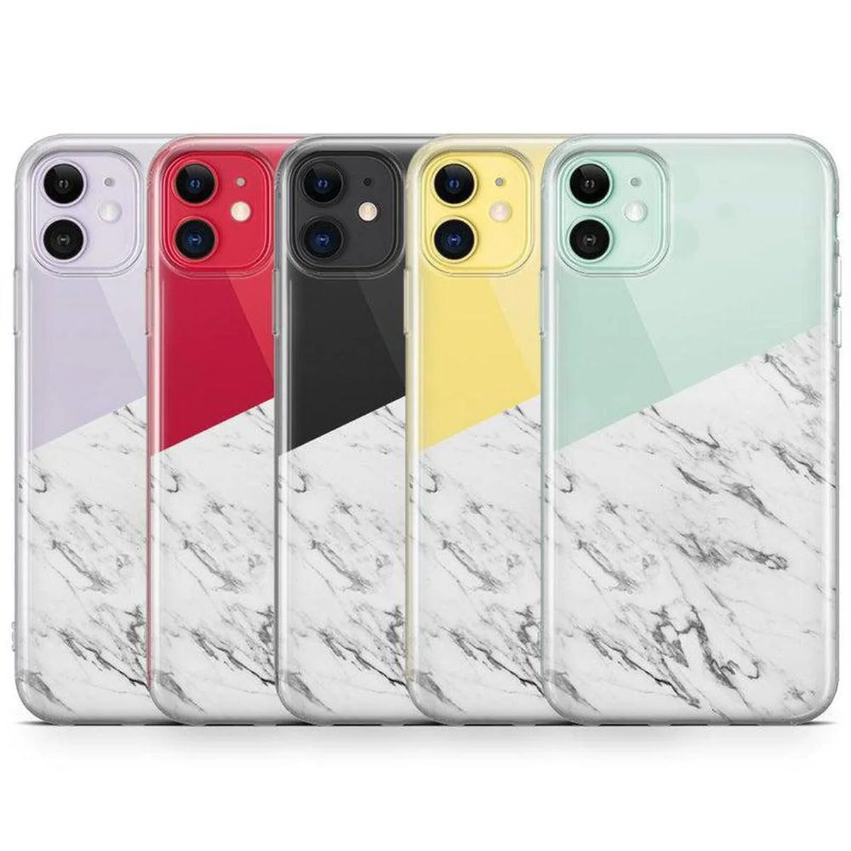 Let's Split | Half White Clear Marble Case - Image 24
