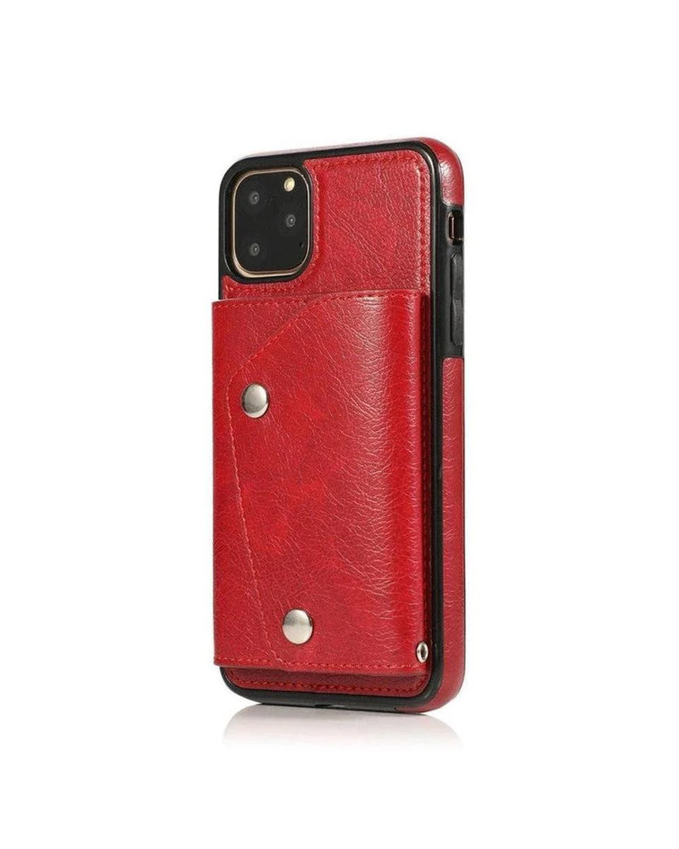 Red Vegan Leather | Wallet Case - Image 18