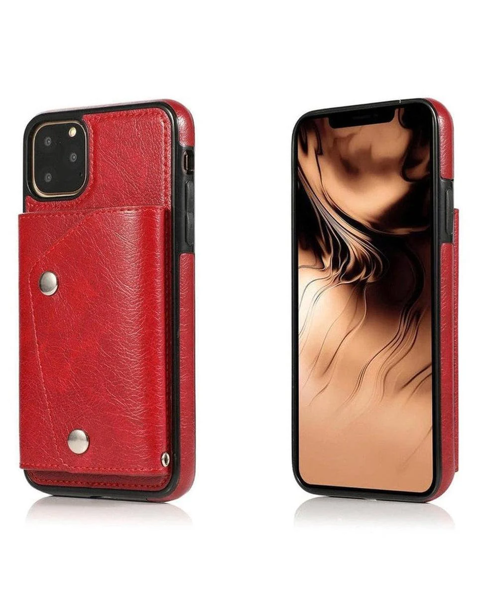 Red Vegan Leather | Wallet Case - Image 27