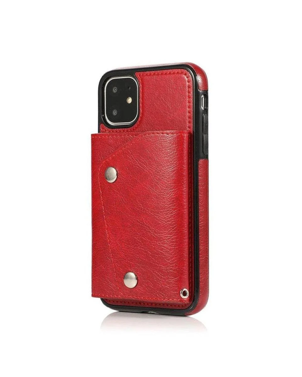 Red Vegan Leather | Wallet Case - Image 31