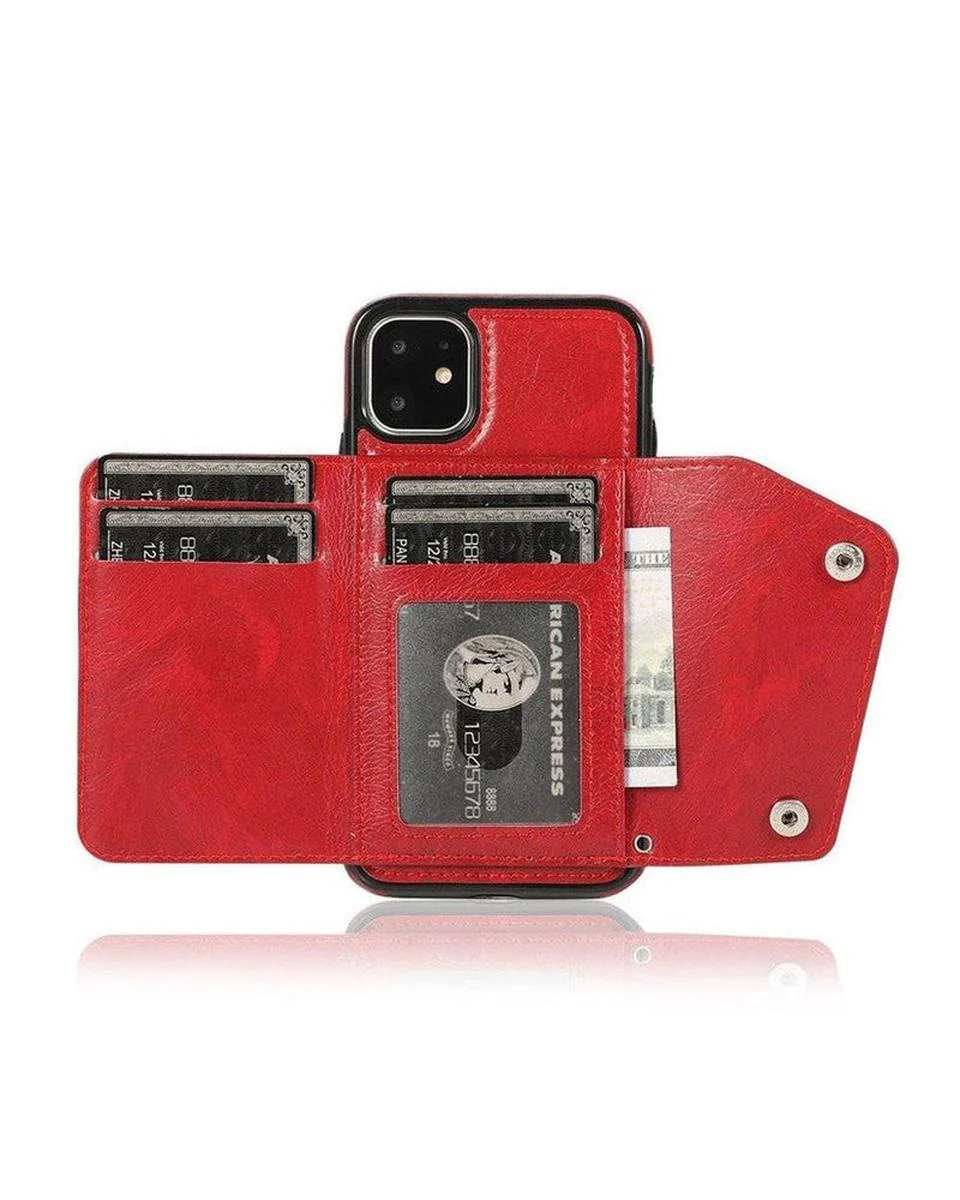 Red Vegan Leather | Wallet Case - Image 32
