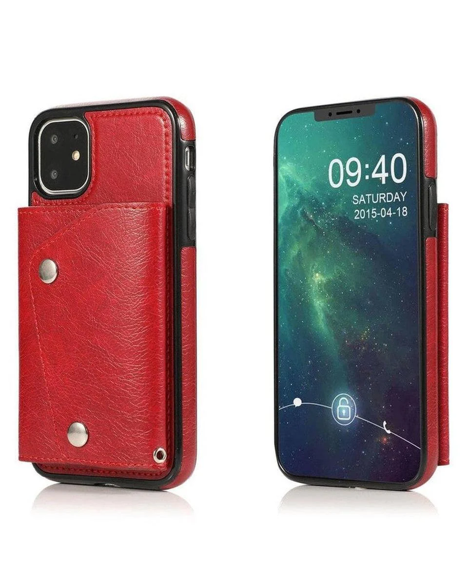 Red Vegan Leather | Wallet Case - Image 35