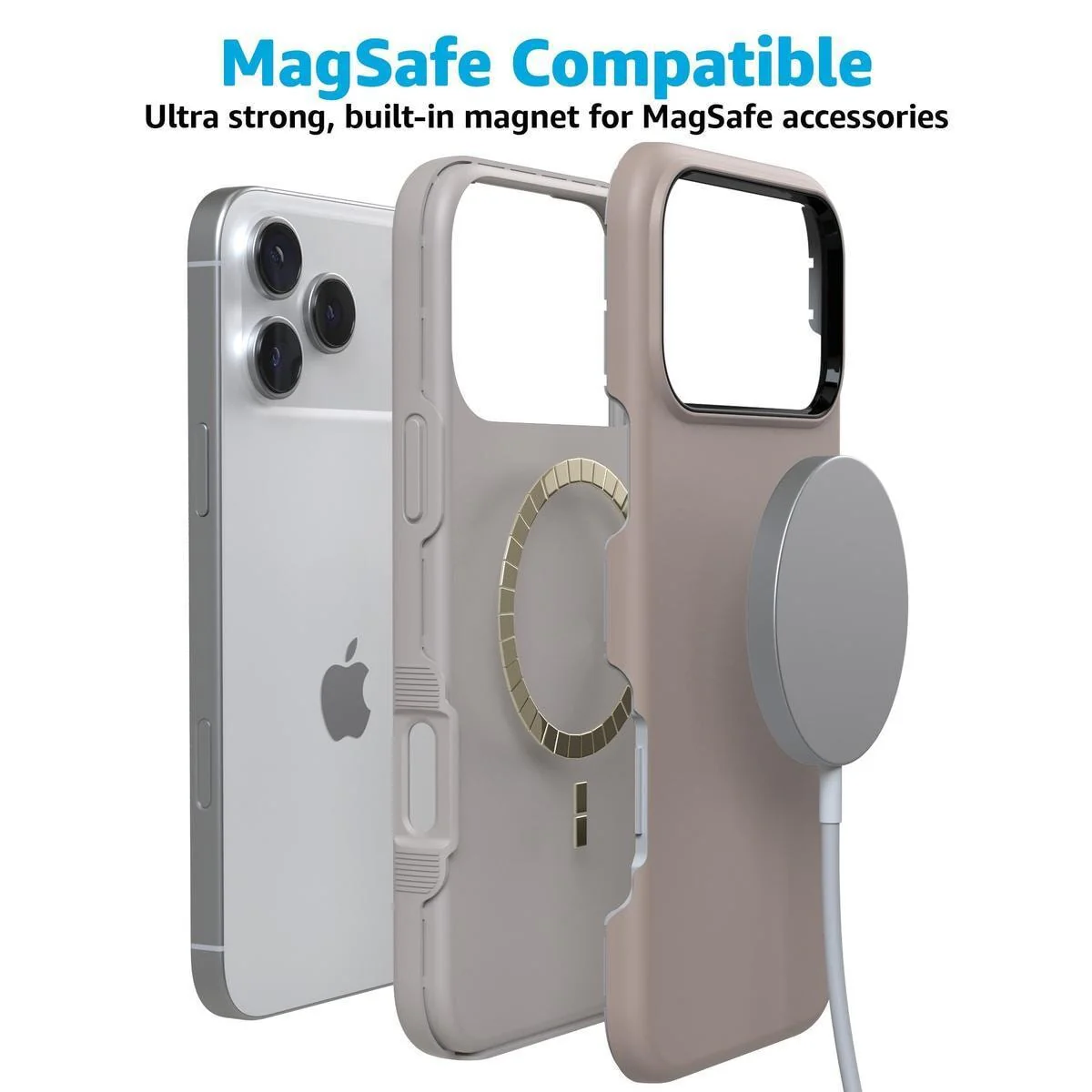 Taupe on Nude | Ultra-Protective Bold Case - Image 6