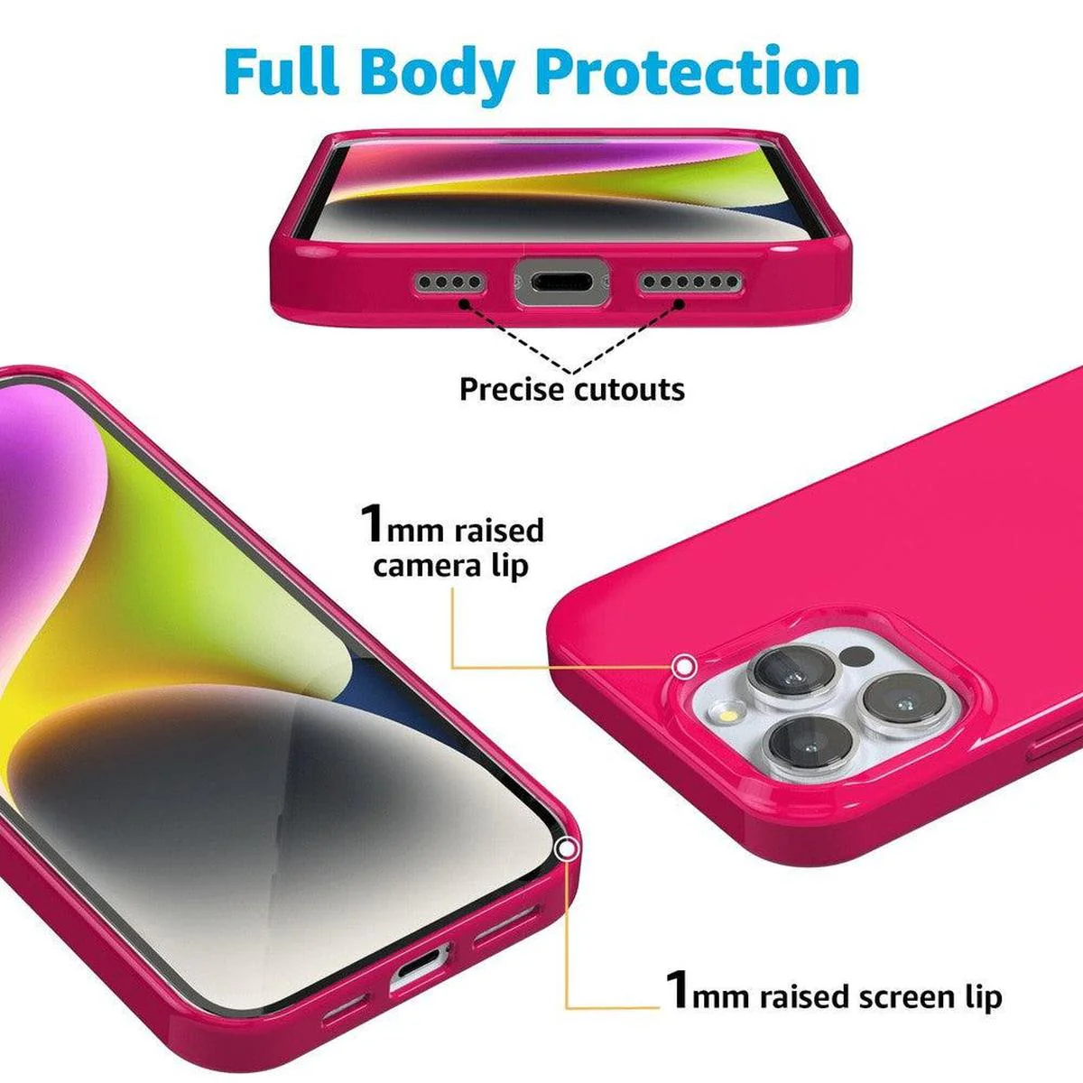 Think Pink | Solid Neon Pink Case - Image 16