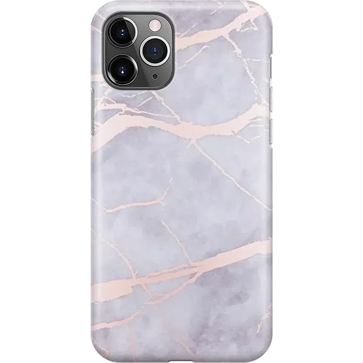 Touch of Lavender | Lavender Gray & Rose Gold Marble Case - Image 13