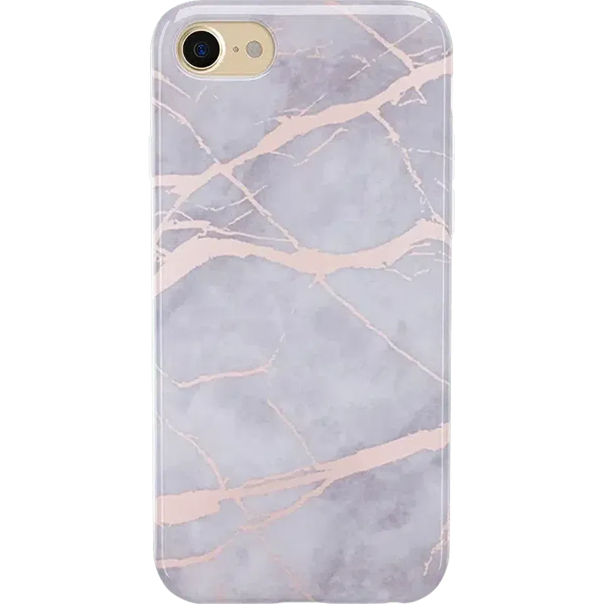 Touch of Lavender | Lavender Gray & Rose Gold Marble Case - Image 4