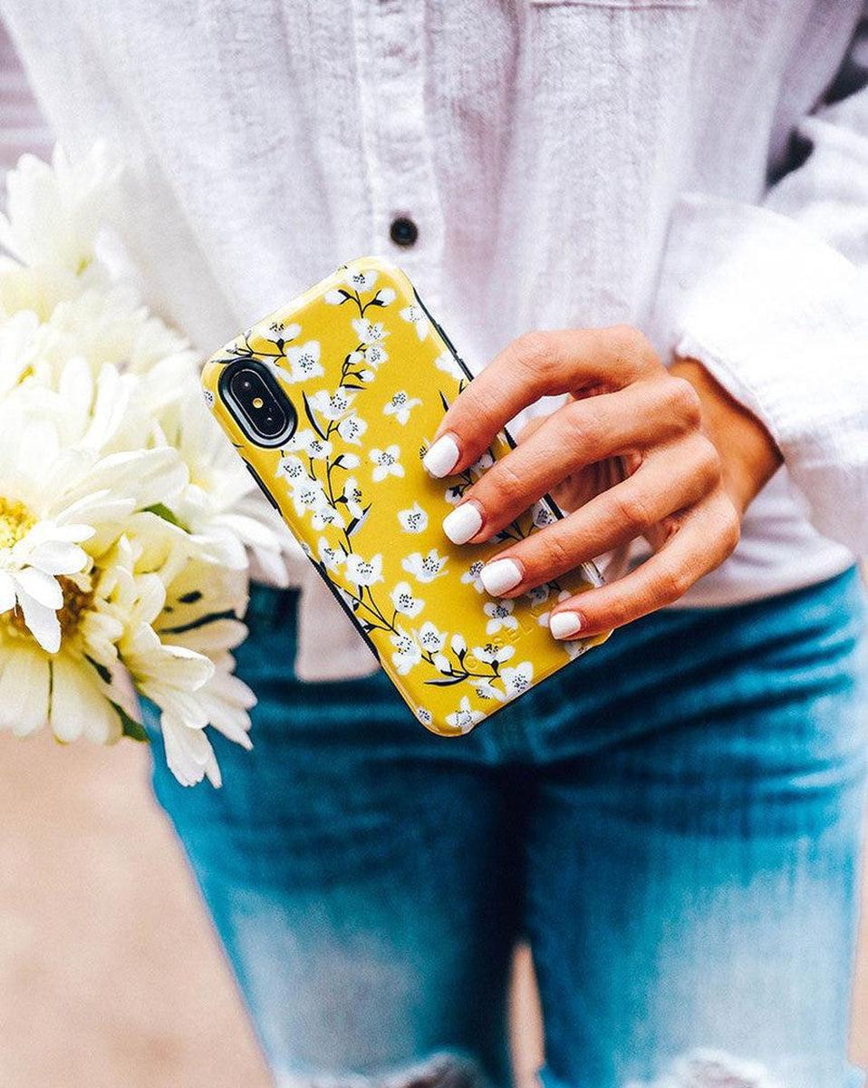 Floral Forest | Yellow Cherry Blossom Floral Case - Image 64
